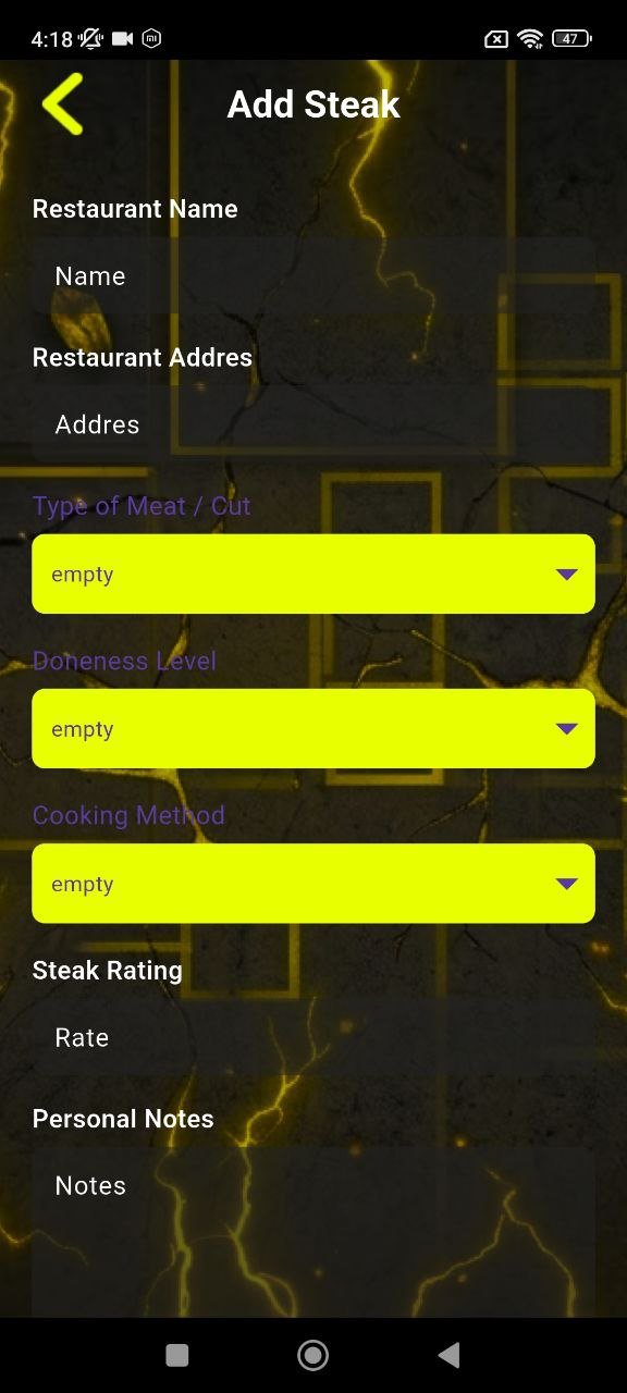 Add steak screen